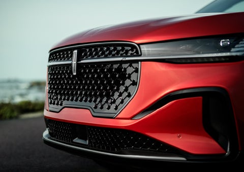 The sleek grille of a 2024 Lincoln Nautilus® SUV with the available Jet Appearance Package makes a bold statement. | Palmetto Lincoln in Charleston SC