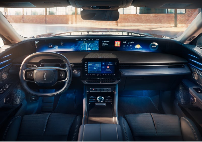 The panoramic display is shown in a 2024 Lincoln Nautilus® SUV. | Palmetto Lincoln in Charleston SC